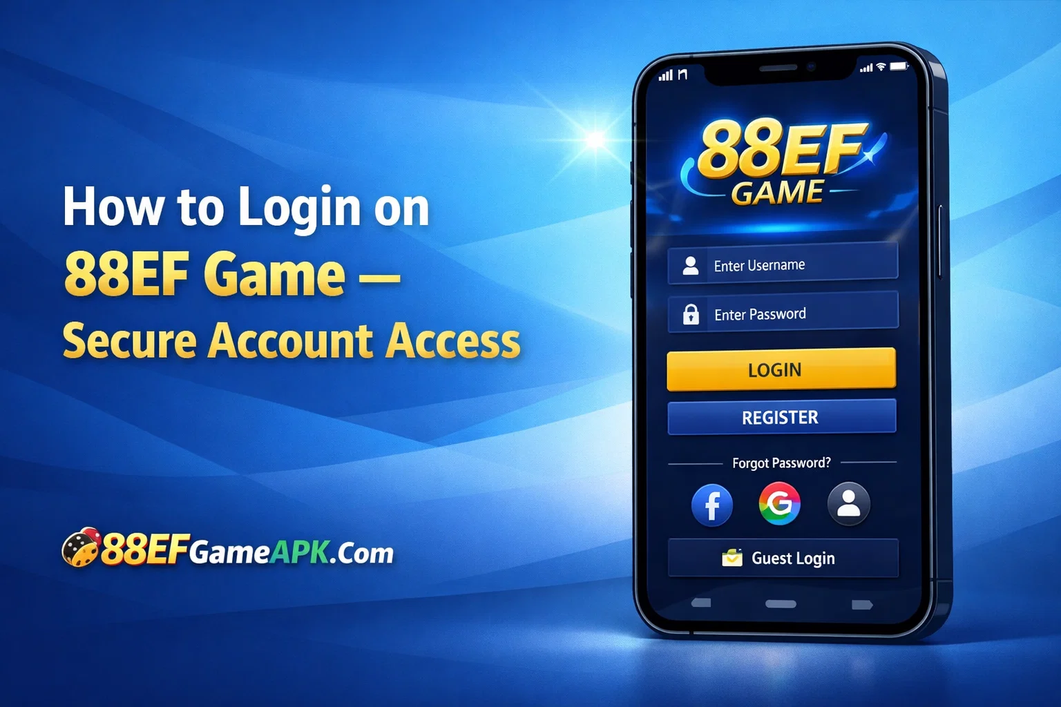 How to Login on 88EF Game